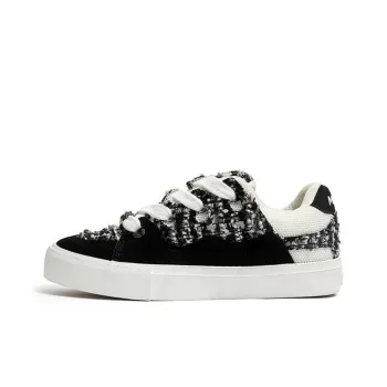 CHERRY&KALIKA Wear resistant, Lightweight, Breathable, And Non slip. Low Top Skateboard Shoes Unisex Black
