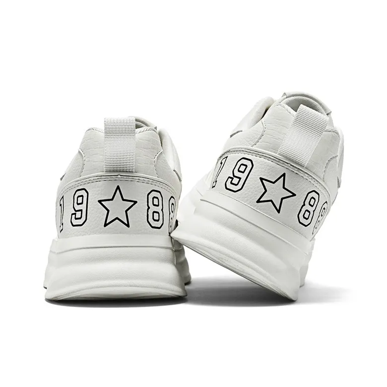 AOKANG Trendy Play Series Anti-Slip And Wear-Resistant Height Increasing Low-Top Skateboard Shoes Men White-3