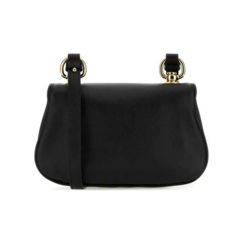 GUCCI Blondie Leather Shoulder Bag Crossbody Bag Mini Women's Black-7