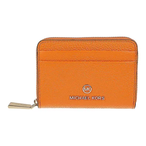 MICHAEL KORS Calfskin Wallet Women's Light Orange