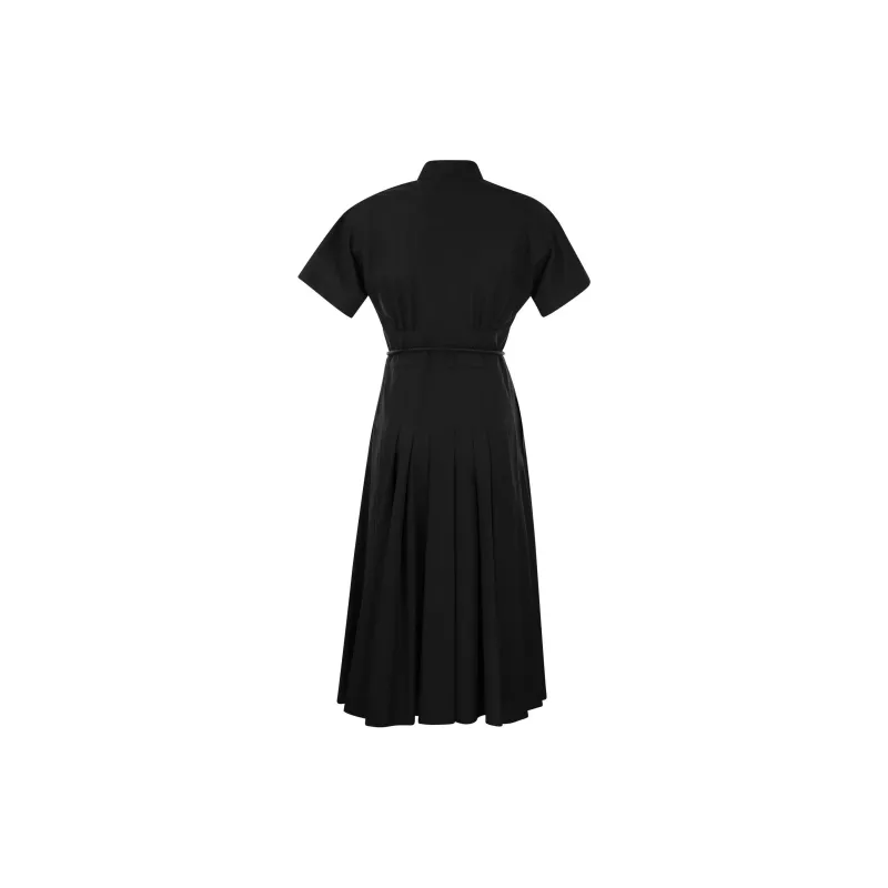 MaxMara Studio Short Sleeved Dresses Women's Black-1