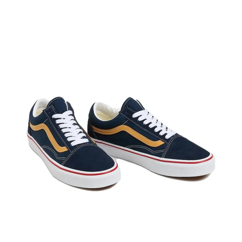Old Skool Vans 'Tri Tone Navy Yellow'-2