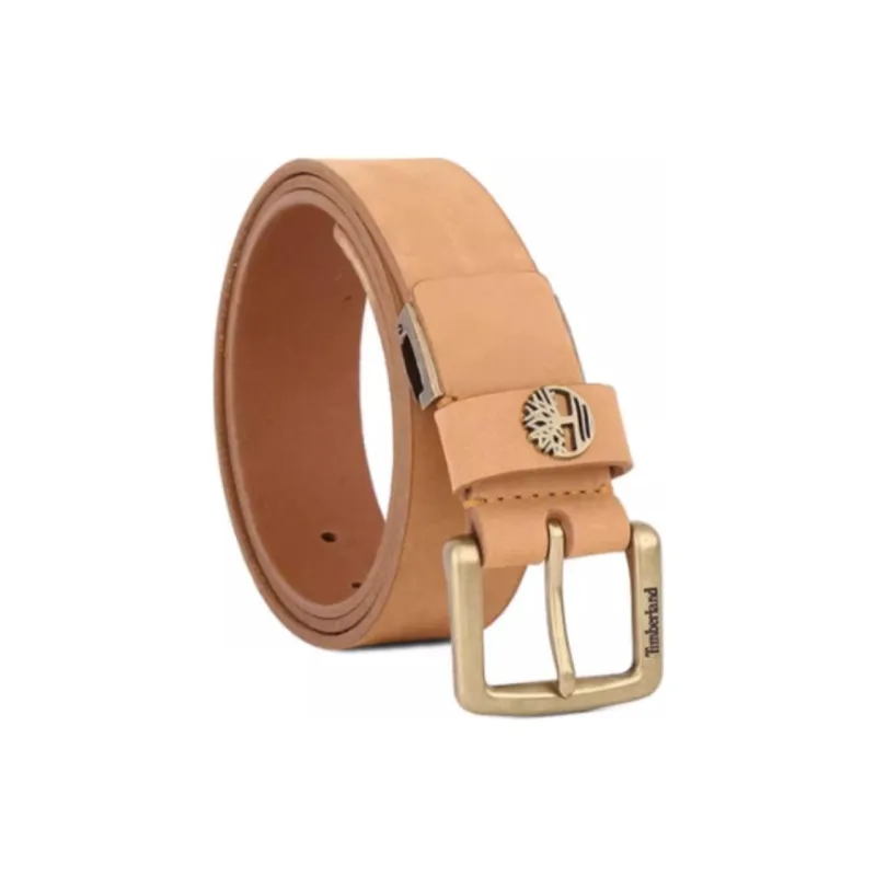 Timberland Leather Leather Belts Men Coffee Width 4.4cm-1