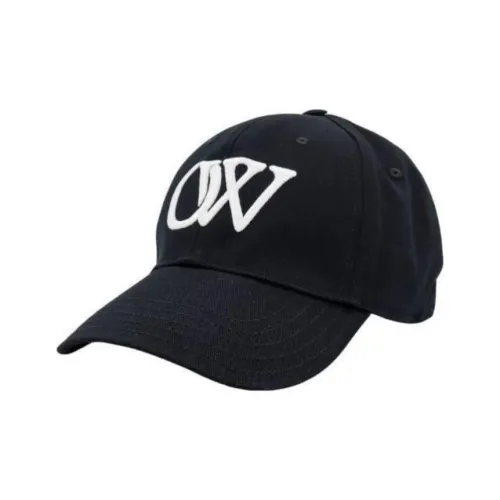 OFF WHITE Logo Embroidered Curved Peak Baseball Cap