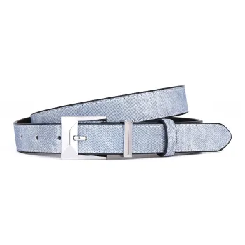 PISHUSHU Cow Leather Leather Belts Women's Black Brown Light Blue Width  2.5cm