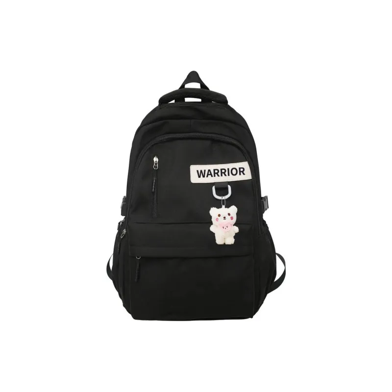 Warrior Nylon Backpack Medium Size Women's White/Black-22