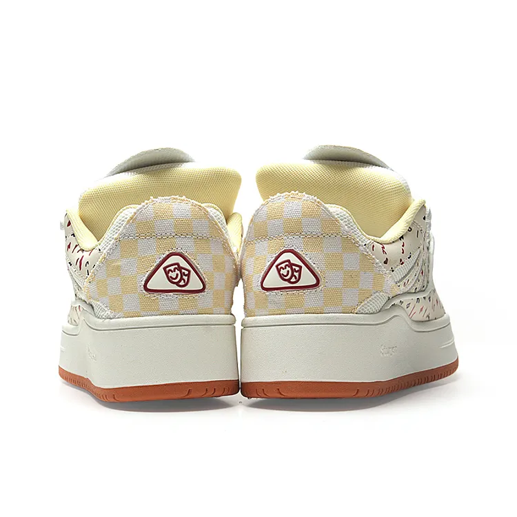 STUR YSN Wear resistant And Lightweight Low Top Skateboard Shoes Unisex Cranberry-4