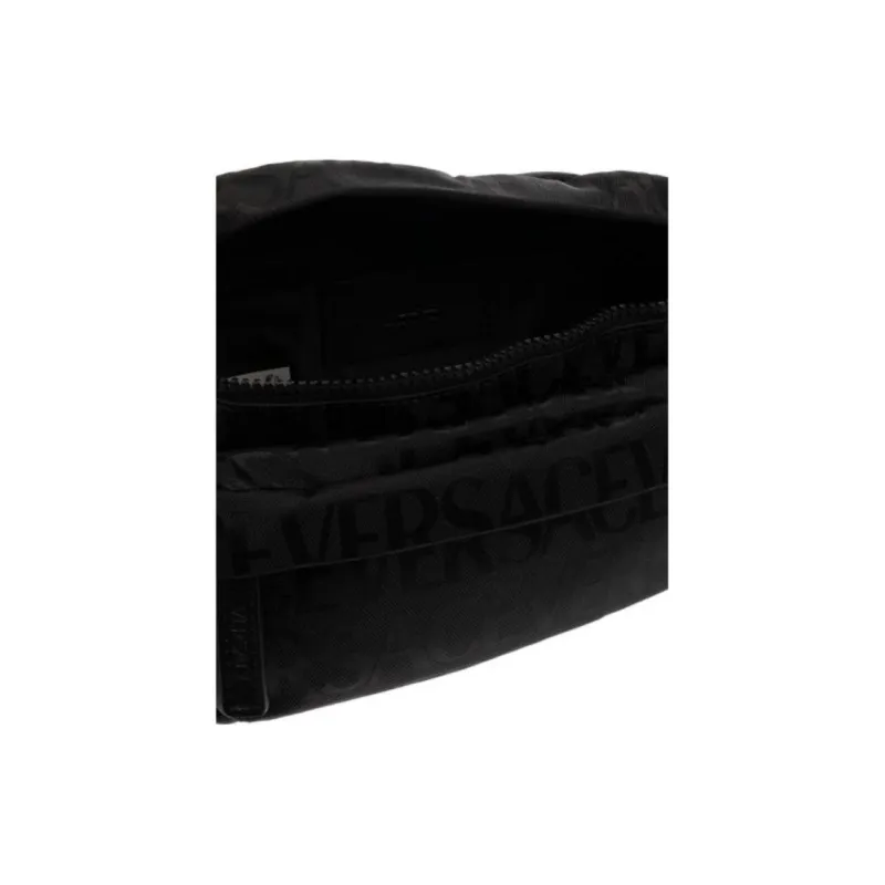 FANSIZHE VERSACE Cotton, Polyamide Sling Bag, Fanny Pack Men's Black-5