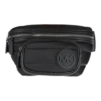 MICHAEL KORS Nylon One Shoulder Crossbody Fanny Pack Men Black
