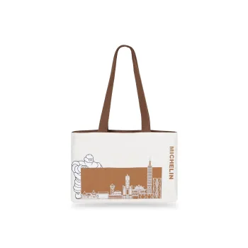 Michelin Oxford Shoulder Bag Regular Unisex Coffee