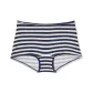 1 Pack (Midnight Navy Stripe Print Logo Butt/Blue White)