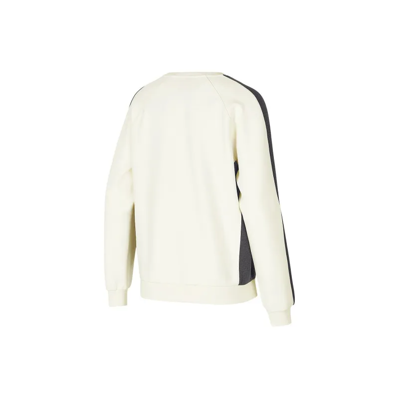 Skechers Basic Sports Series Sweatshirt Women's Cream Beige White-1