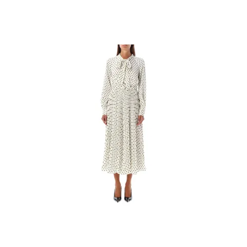 Self-portrait Long-Sleeved Dresses Women's Cream