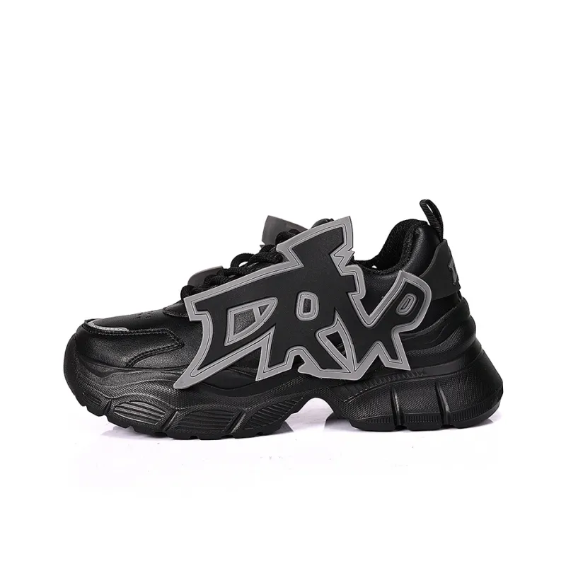MOISE KEAN Height Increasing Wear-Resistant Slip-Resistant Low-Top Chunky Sneakers Men's-13
