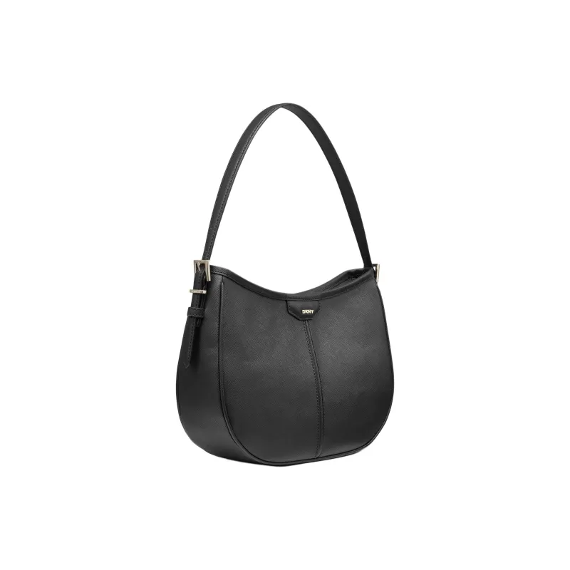 DKNY Soft Leather One Shoulder Handbags Women's Black-1