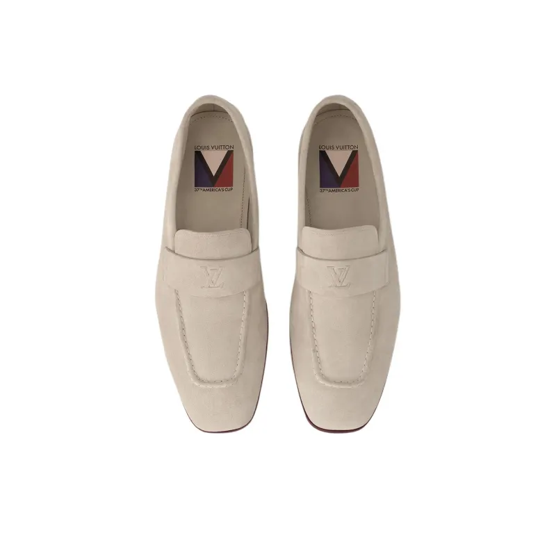 LOUIS VUITTON Glove Loafers Men Brown-3