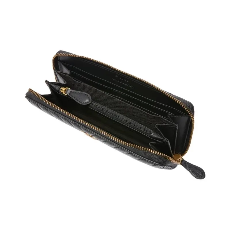 PINKO Calfskin Wallet Women's Black-3