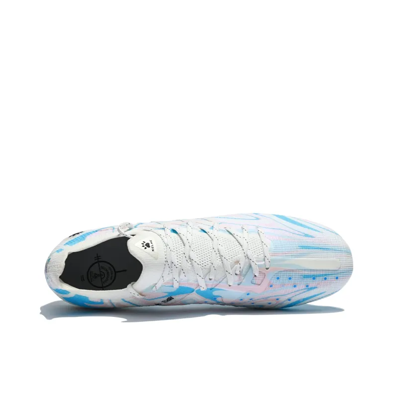 KELME Speed Electric 3.0 MG Rubber Short Studs Anti Slip Wear Resistant Soccer Shoes Unisex White Multicolor-3