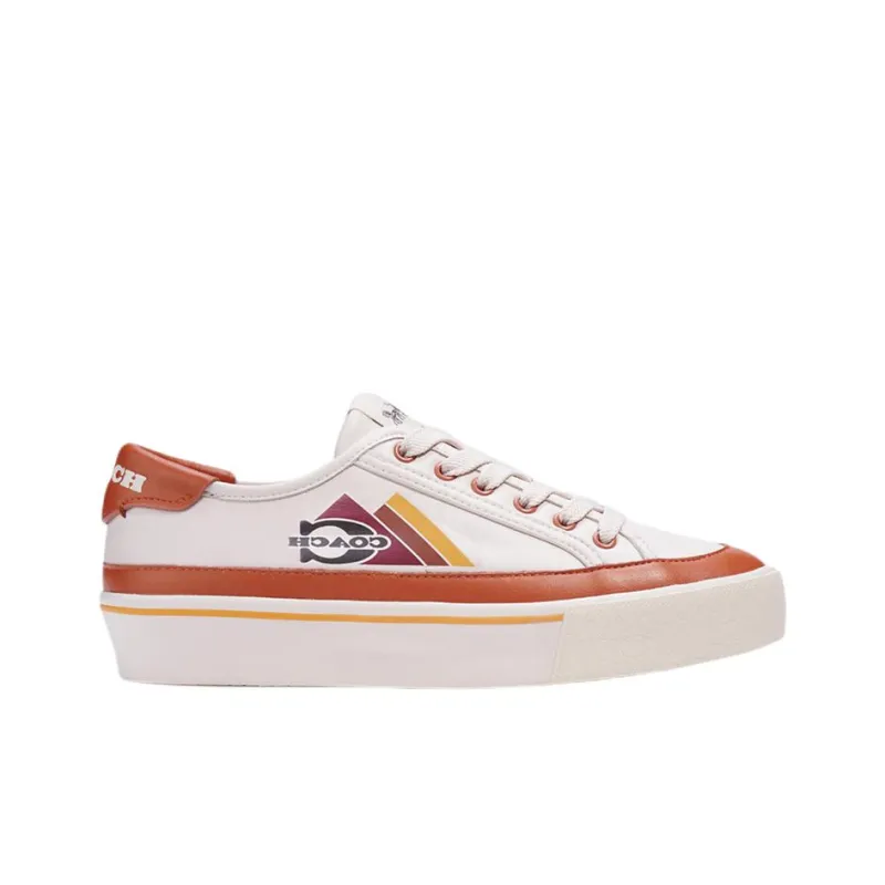 COACH CitySole Citysole Platform Stylish Skateboarding Shoes Women's White Brown-1