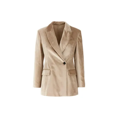 Brunello Cucinelli Business Suits Women's Beige