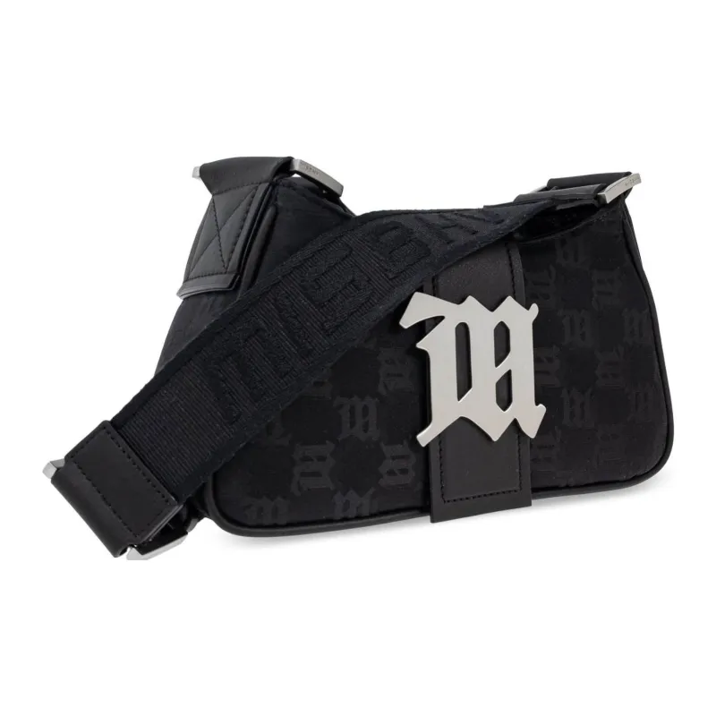 Misbhv Monogram Jacquard Logo Plaque Shoulder Bag-1