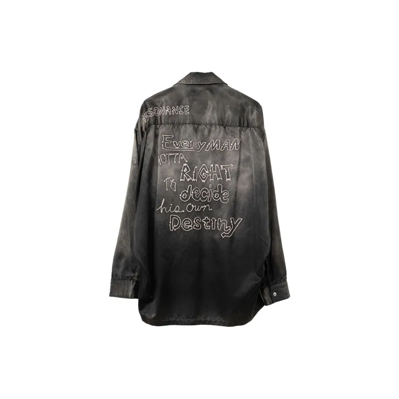 Maison Mihara Yasuhiro Bleached Satin Shirt-1