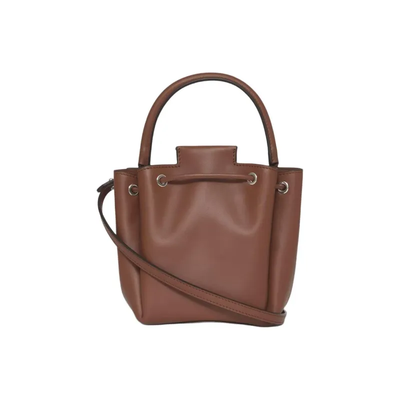 Burberry Leather Bucket Bag, Handbag, Shoulder Bag, Crossbody Bag Regular Women's Tan-2