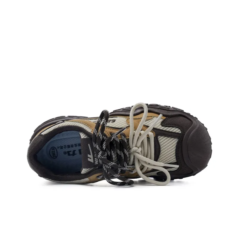 Warrior Warrior Lightweight Low Top Chunky Sneakers Women's Beige Brown Coffee 1.0-2