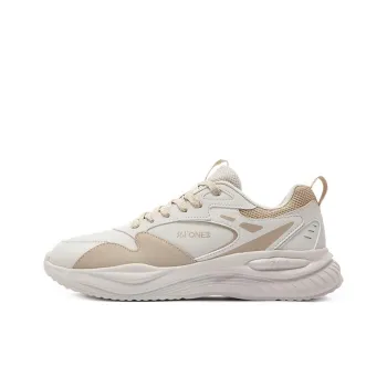 361° Wear resistant Non slip And Breathable Low Top Casual Shoes Men White Brown