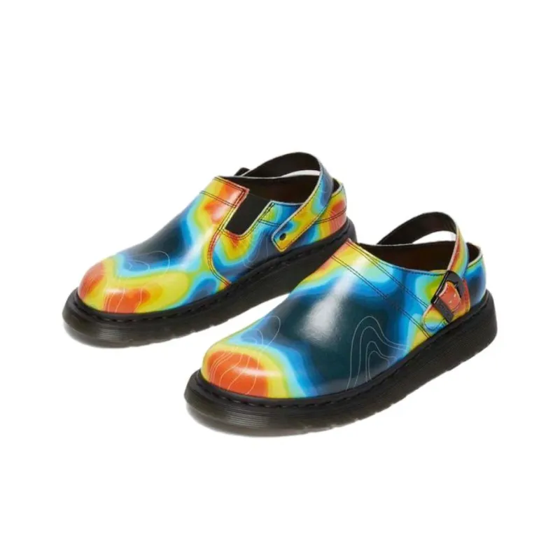 Dr.Martens Slip-Resistant Wrap-toe Slippers Unisex Genix Nappa-1