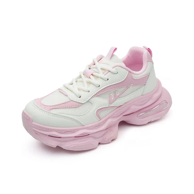 Warrior Warrior Lightweight Low Top Chunky Sneakers Women's Beige Pink 1.0-1