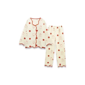 Sleeping Beauty Pajama Set Women's Red