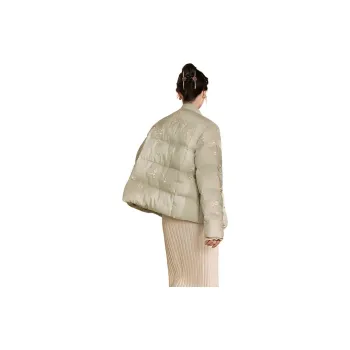 QIAOYUHUAZUN Puffer Jacket Women's Light Green
