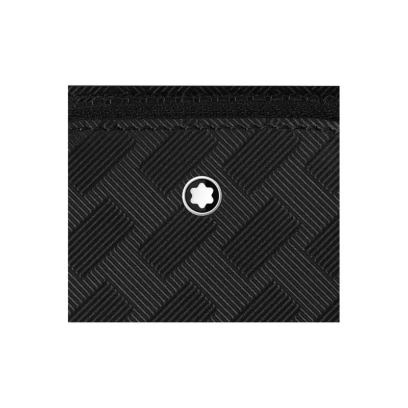 MONTBLANC Full Grain Cow Leather With Leather Detail Wallet, Card Holder Men's Black-3