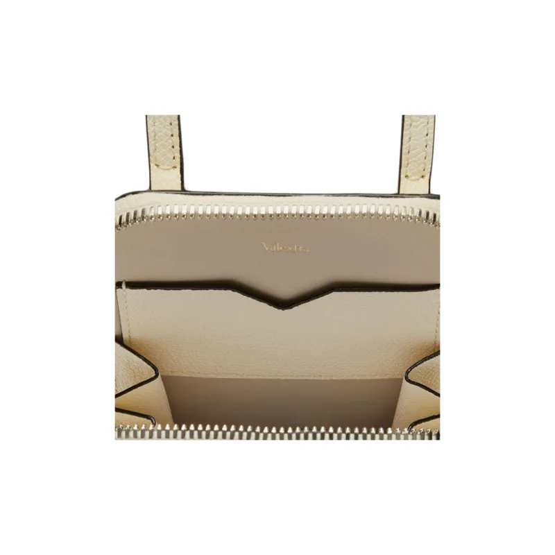 Valextra Millepunte Calfskin One Shoulder Crossbody Cell Phone Pouch Women's Pegamena White-3