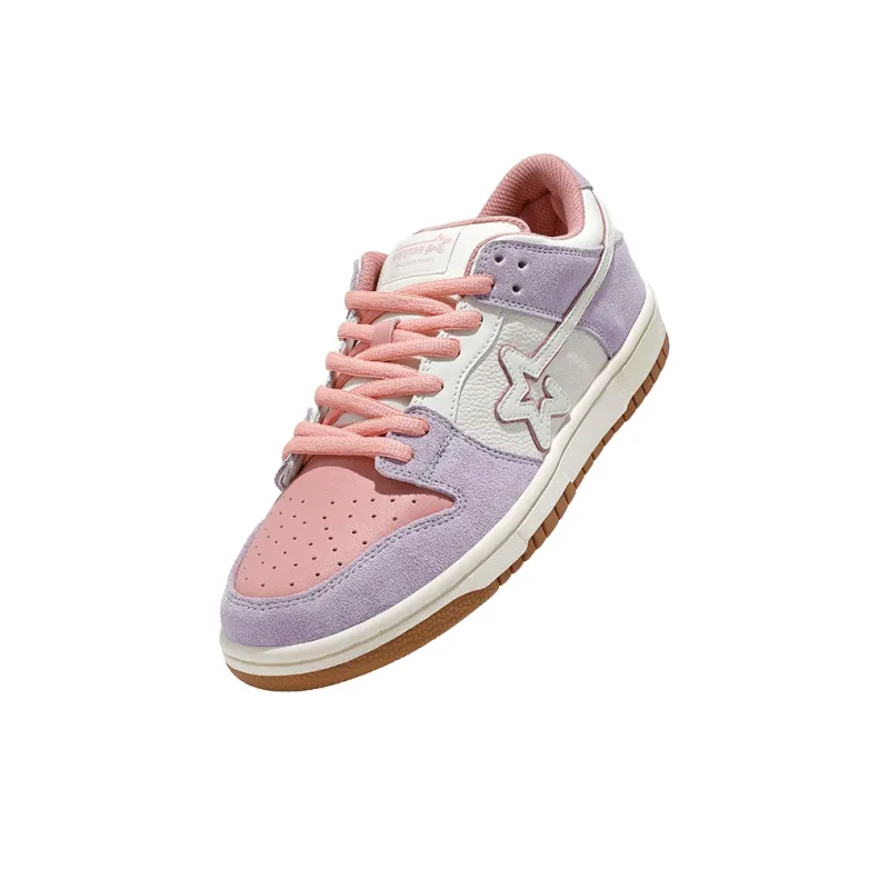 RIPSTAR SKBD Low Maxes Gradual Pink Anti Slip Wear Resistant Low Top Skateboard Shoes Unisex Pink Purple-5