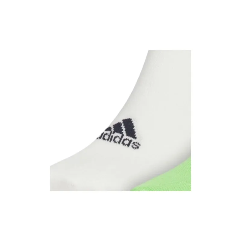 Adidas Mid Calf Socks Unisex 2 Pack White/Green-2