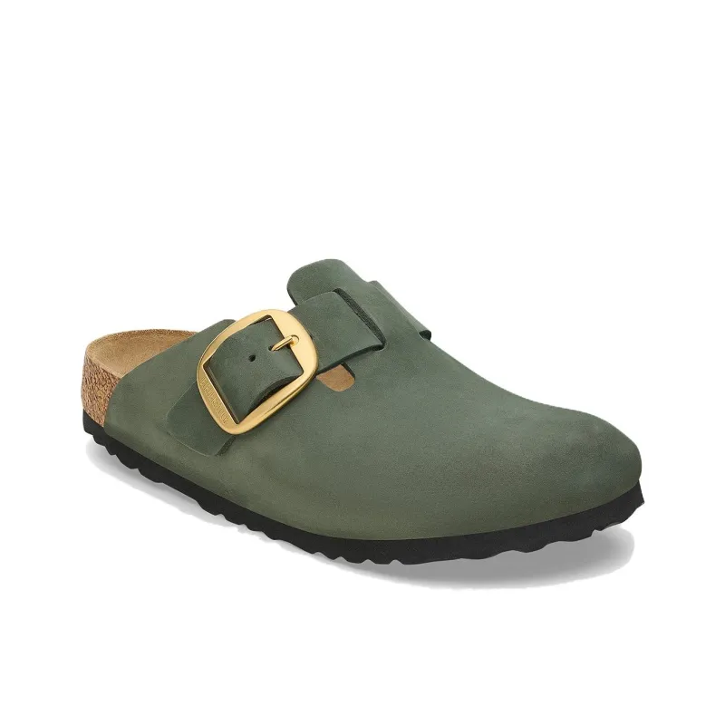 Birkenstock Boston Closed Toe Slippers Unisex Green Regular-1