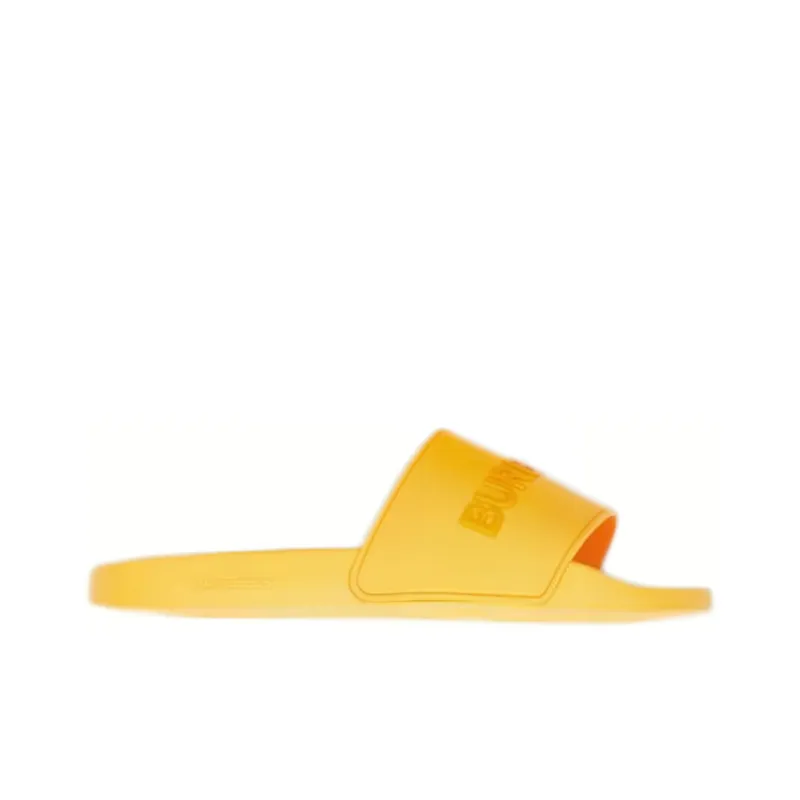Burberry Embossed Logo Slides Yellow-1