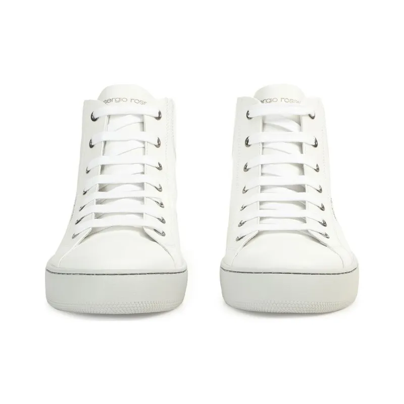 SERGIO ROSSI Sr1 Addict High-Top Skateboard Shoes Men White-3