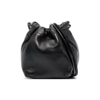 JIL SANDER Sheepskin Bucket Bag, Shoulder Bag, Crossbody Bag Women's Black