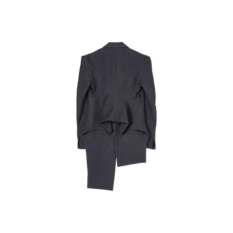 Yohji Yamamoto Asymmetric Single breasted Blazer-1