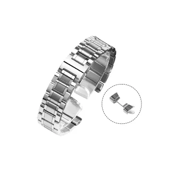 SOALFANEY Men's Stainless Steel Watch Chain Women's Stainless Steel Omega Westchester Watch Band Steel Band Unisex