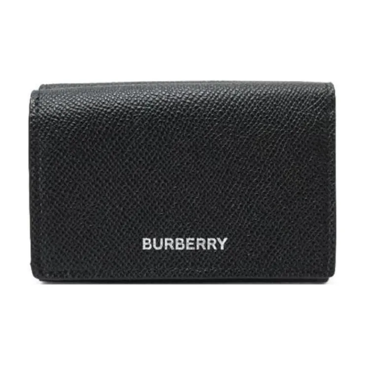 Burberry Grain Leather Wallet Men's Black-1