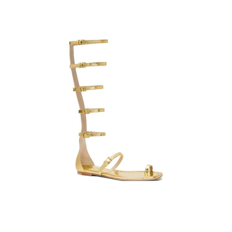 MICHAEL KORS Juliette Roman Sandals Women's Gold-2