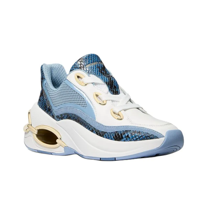 MICHAEL KORS Toni Low Top Casual Shoes Women's White Blue-2