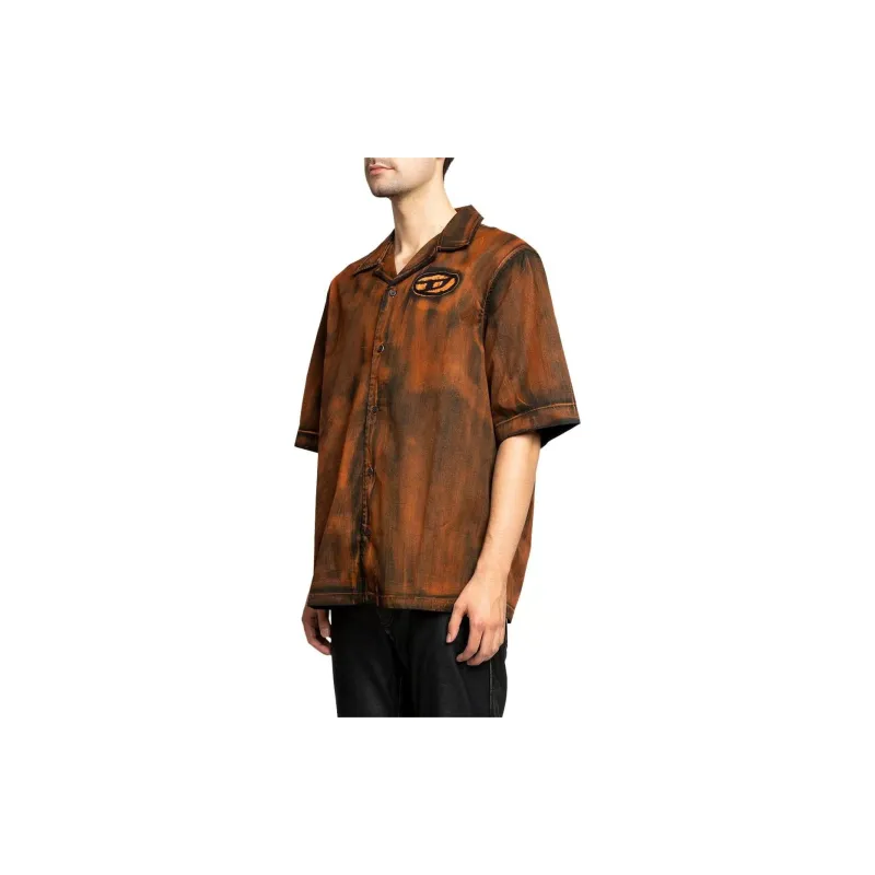 DIESEL Shirts Men Brown-1