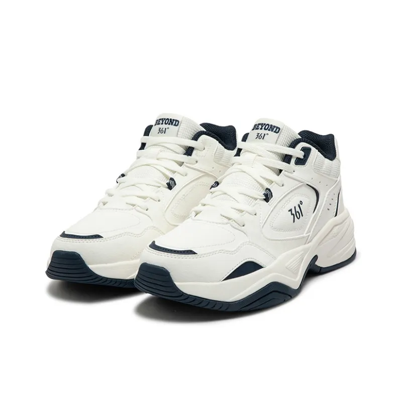 361° Sailing Series Anti-Slip And Wear-Resistant Warm Low-Top Casual Shoes Women's White Blue-2