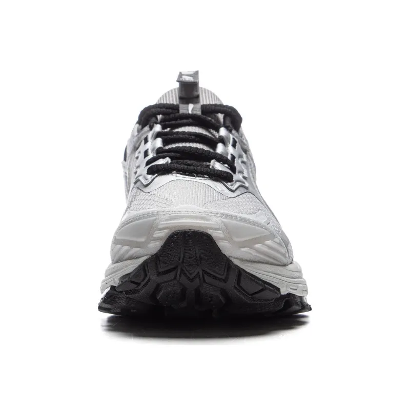 LiNing Fuyao 2.0 Trail Anti-Slip Wear-Resistant Low-Top Casual Running Shoes Women's Gray Silver-4