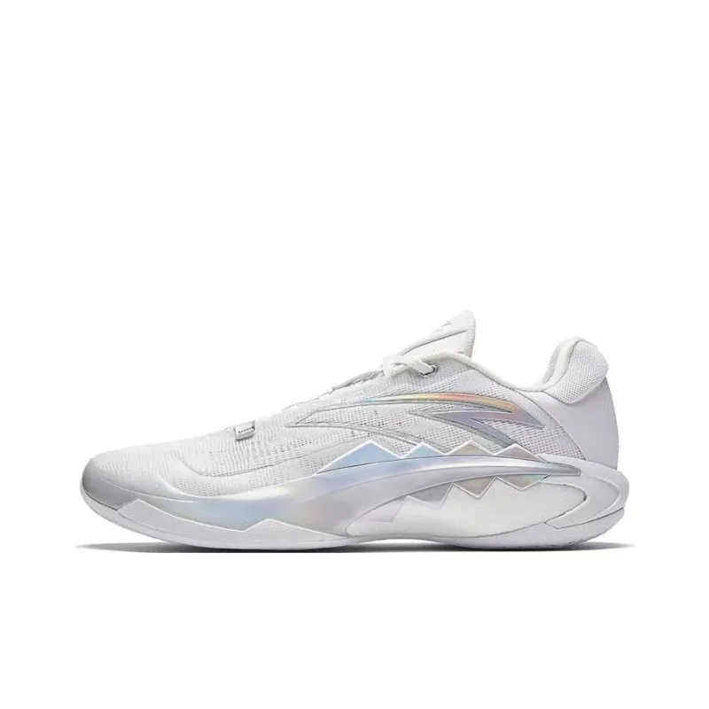 Anta Swagger 1 Cushioned Slip Resistant Low Top Basketball Shoes Men's White-0